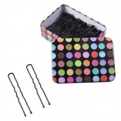 Iron Boxed Black U-shaped Hairpin Pins Slides Hair Clips Grips Clamps Salon Hairdressing Hairpin, I