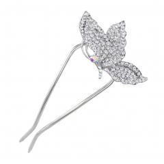 U-shaped Hairpin, Retro Women Girls Rhinestone Hair Pin Stick