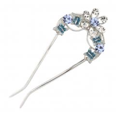 U-shaped Hairpin, Retro Women Girls Rhinestone Hair Pin Hair Stick