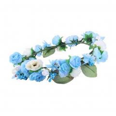 Beautiful Bride Hair Ornaments Seaside Flowers Wreath Hair Crown Headpiece