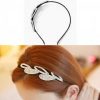 Girls Fashion Classy Luxury Diamond Headband Hairband Hair Accessories, White