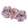 Elegant Flower Hair Clips Handmade Spring Clip Hair Decor Clip For Ladies, Light Purple