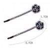 Pair of Girls Luxury Hair Clips Barrettes Hair Styling Hair Accessories, Rose