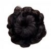 Beautiful Human Hair Bun Extension Fancy Hair Bun Donut For Women, Black