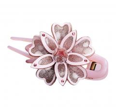 Elegant Flowers Pattern Hair Clip Acrylic Duck Bill Hair Clip