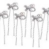 6 Pcs. Hairpin Plate Hair Device U-shaped Clip Hairpin Bridal Headdress