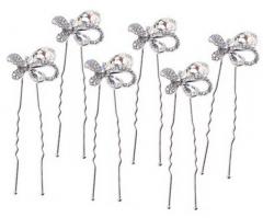 6 Pcs. Hairpin Plate Hair Device U-shaped Clip Hairpin Bridal Headdress