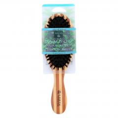 Earth Therapeutics Regular Bamboo Natural Bristle Cushion Brush